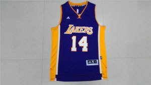 Maillot De Basket Los Angeles Lakers Brandon Ingram 14 Manches Courtes Shirt Violet